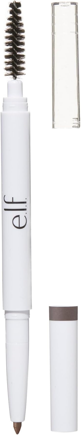 e.l.f. Instant Lift Brow Pencil, Dual-Sided, Precise, Fine Tip, Shapes, Defines, Fills Brows, Contours, Combs, Tames, Neutral Brown, 0.006 Oz